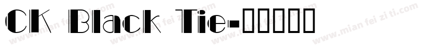 CK Black Tie字体转换